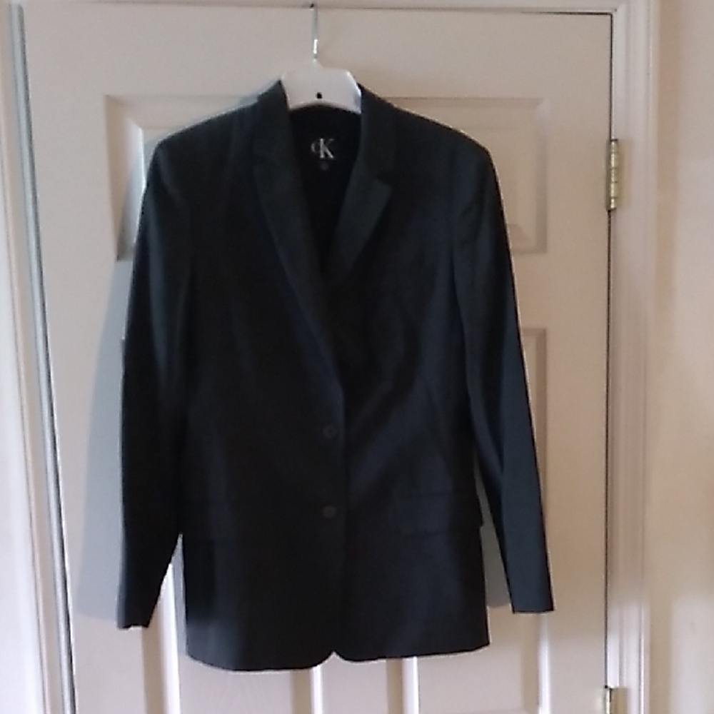 Calvin Klein Women's Dark Gray Tailored Blazer